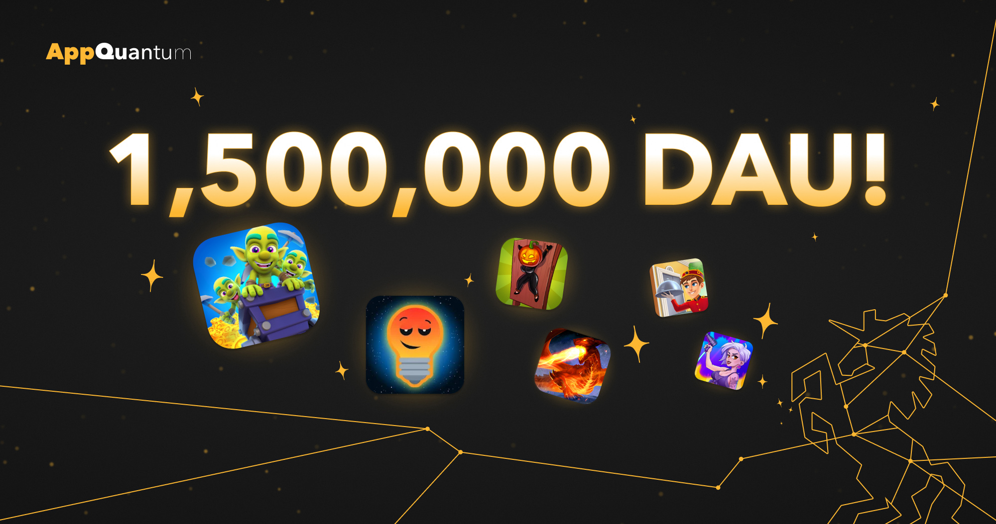 AppQuantum's Games Have Reached 1,500,000 DAU! 